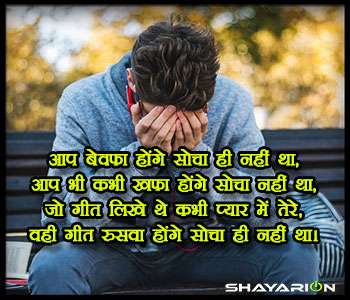 ShayariON Bewafa Shayari in Hindi for Love 05